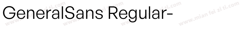 GeneralSans Regular字体转换